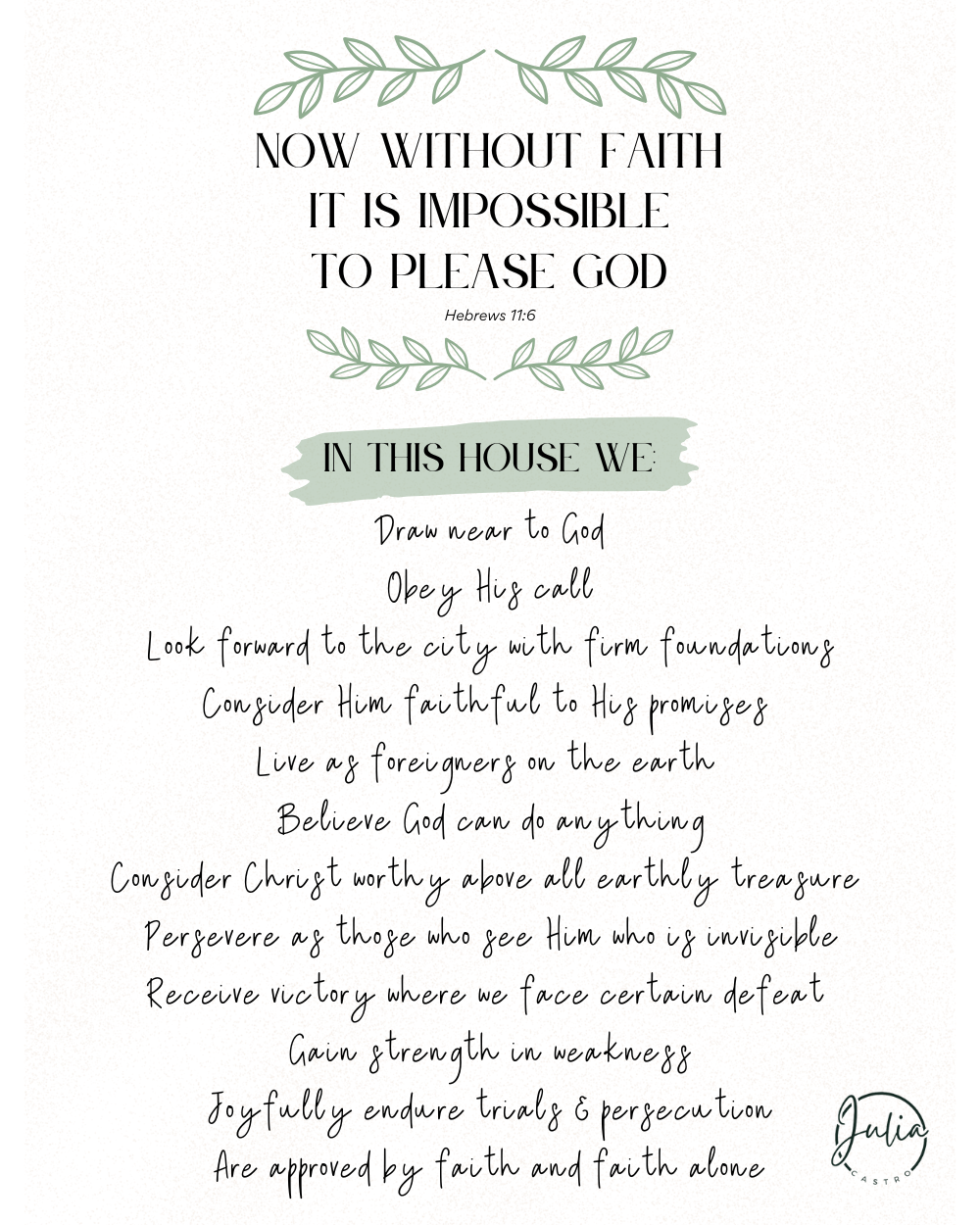 Without Faith Digital Print