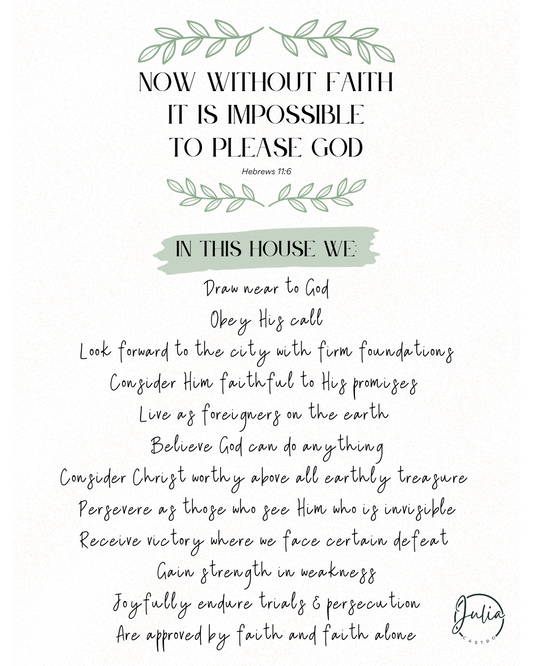 Without Faith Digital Print